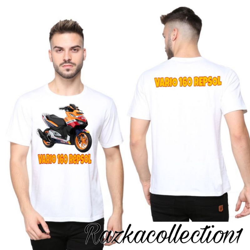 Baju Kaos Honda Vario 160 Repsol / Baju Kaos Distro Honda Vario 160 Repsol