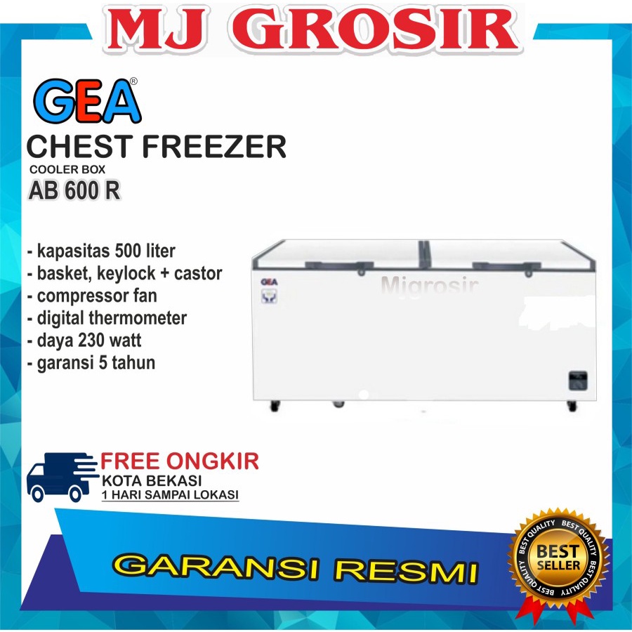 GEA AB 600 CHEST FREEZER BOX 500 L LEMARI PEMBEKU 500 LITER BY GEA