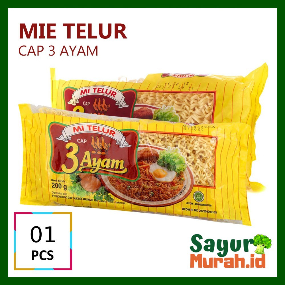 

MIE TELUR CAP 3 AYAM [1 Pack]