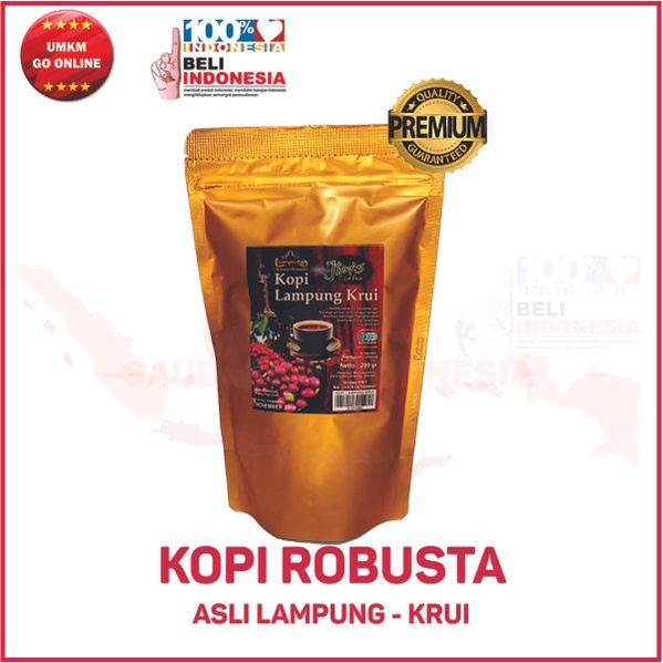 

PREMIUM Kopi Robusta Lampung Krui 200gram - Jims Coffee / adhis mart