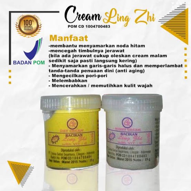 LINGZHI CREAM SIANG MALAM