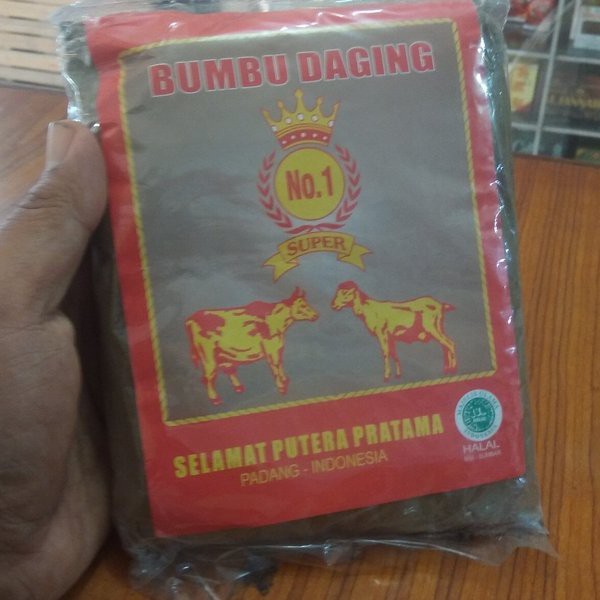 

Bumbu Super Pemasak Daging no.1 Selamat Putra Pratama 250 Gram