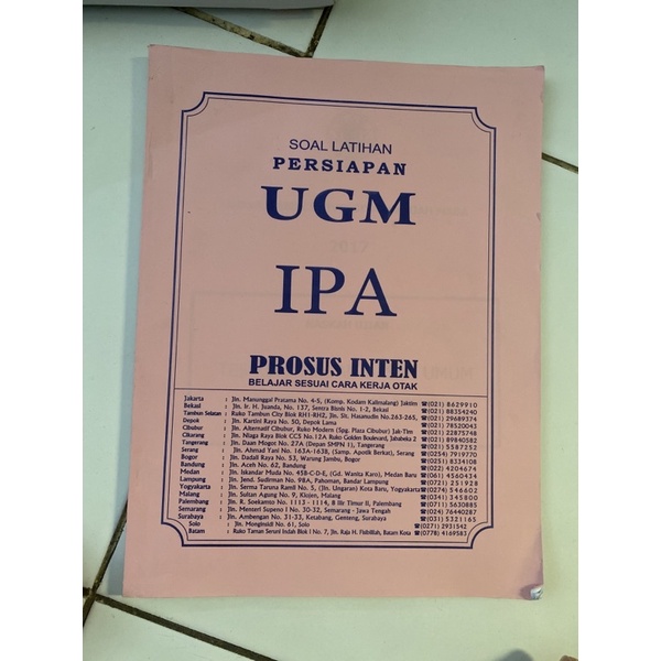 LATIHAN SOAL UTUL UGM BIMBEL INTEN (PRELOVED)