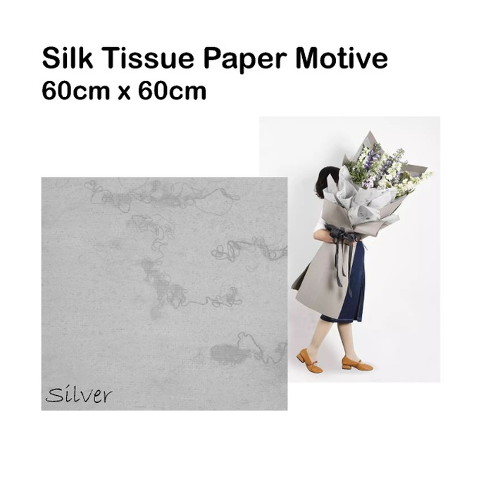 

Silk Tissue Paper Motive 20 lembar kertas bunga wrapping buket