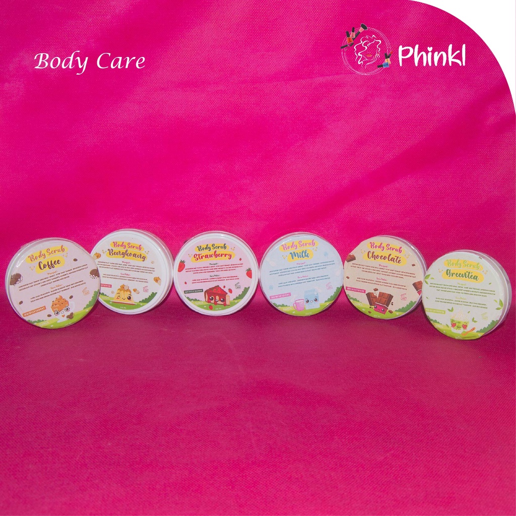 `ღ´ PHINKL `ღ´ Body Scrub ACL mandi Lulur Badan BPOM untuk scrubbing kulit badan