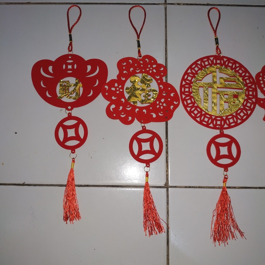 hiasan gantungan imlek Chinese new year 5 motif