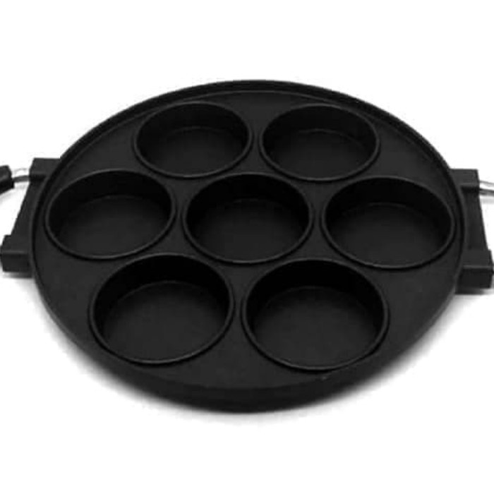 Cetakan Teflon Kue Lumpur Martabak Mini 7 Lubang Datar