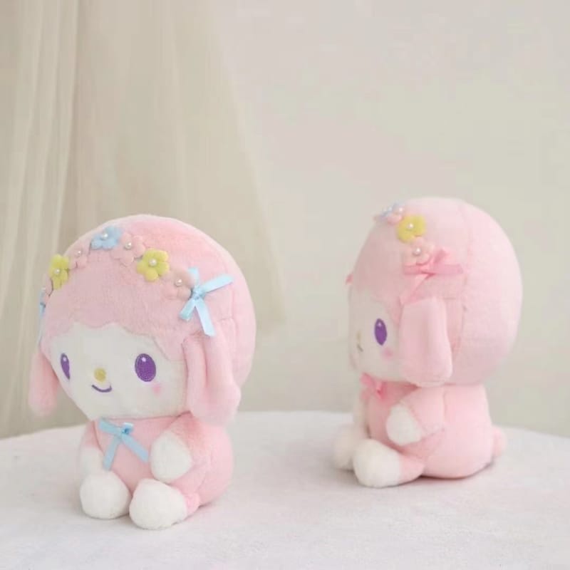 Boneka little twin bando bunga bahan plush