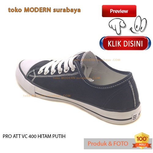 PRO ATT VC 400 HITAM PUTIH sepatu pria sepatu sekolah sneaker vulkanis