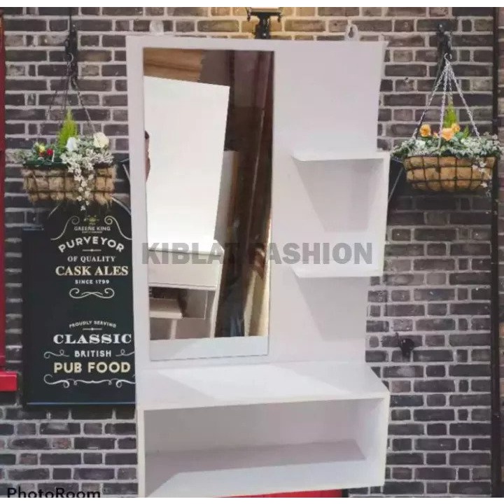 Rak Rias Gantung / Cermin / Meja Rias Dinding Kosmetik