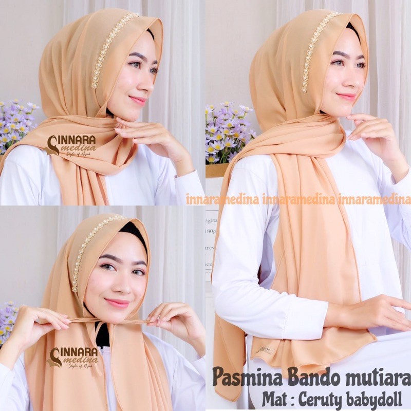 INNARA | Pasmina tali BANDO MUTIARA