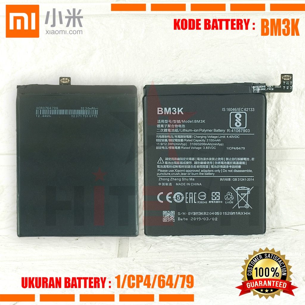 Baterai Batre Battery Original Xiaomi BM3K Mi Mix 3