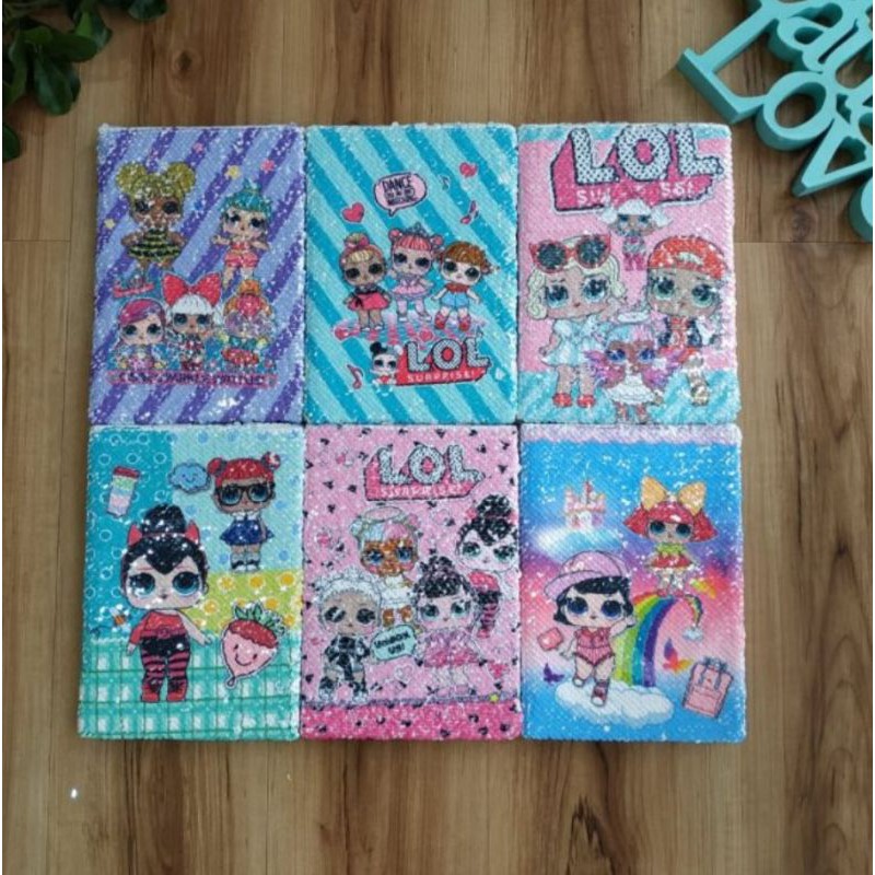 

BUKU TULIS IMPORT FLIP SEQUIN NOTEBOOK