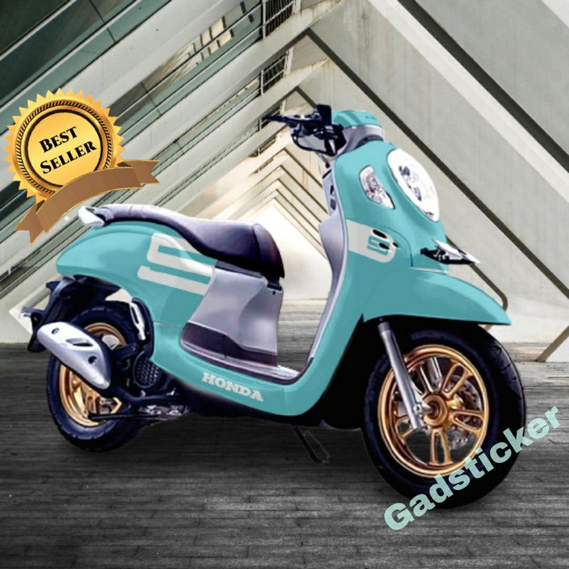 DECAL STICKER SCOOPY  FULLBODY SIMPLE