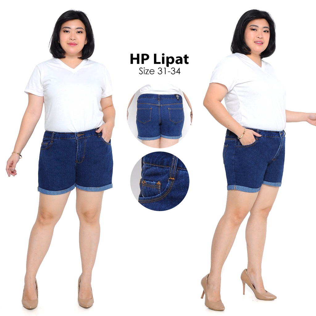 HOPYLOVY - Celana Pendek Jeans Wanita Hotpants Spring / Highwaist Hotpants Jeans Lipat Korea