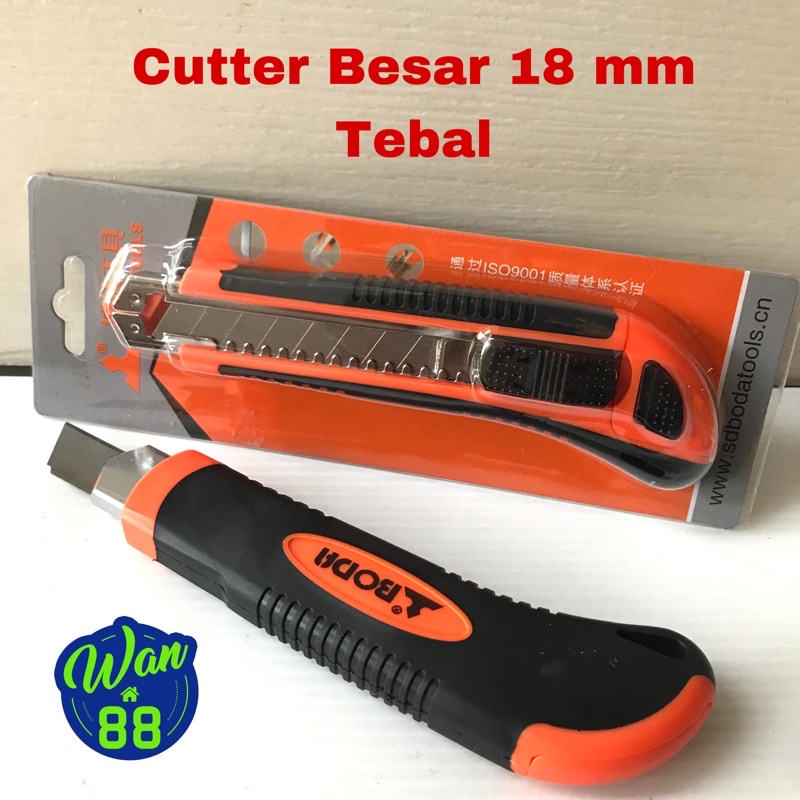 

Cutter Besar 18 mm BODA Tebal 33204