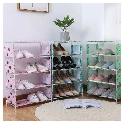 Rak Sepatu Motif Polos Tempat Sendal Sepatu Shoes Rack Rak Sepatu Motif Polos Tempat Sendal Sepatu Shoes Rack