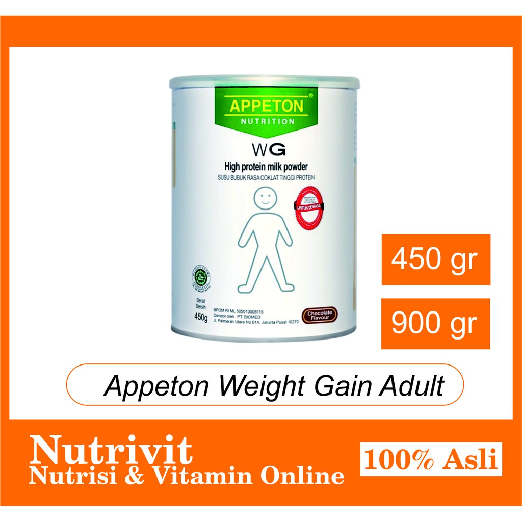 APPETON WEIGHT GAIN ADULT 450/900 GR