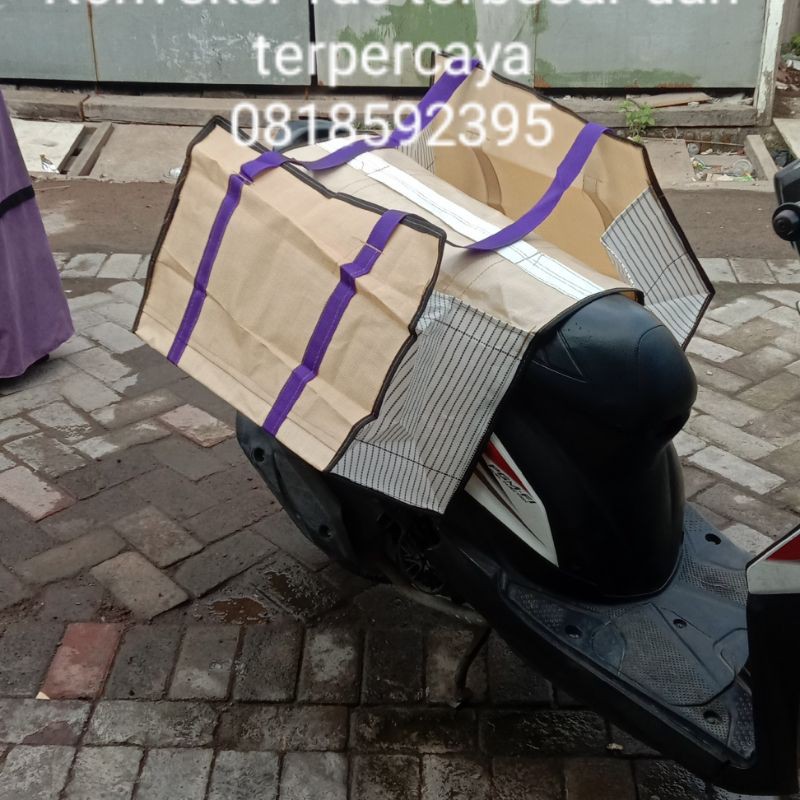 Tas motor murah/tas rengkek/0brok/bronjong/tas kurir tali 2 uk 60 cm