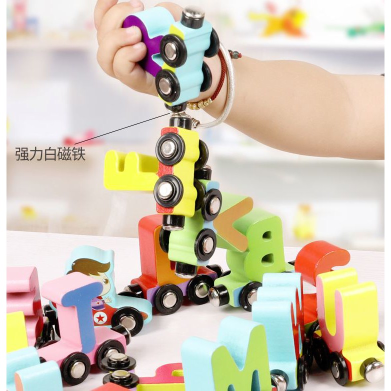 TweedyToys - Magnetic Alfabet - Magnetic Alfabet Mobil Kayu