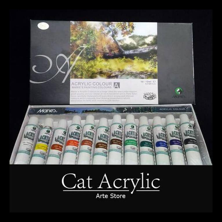 

BARU CAT ACRYLIC SET 12 WARNA PERALATAN MELUKIS TERMURAH DAN TERBARU