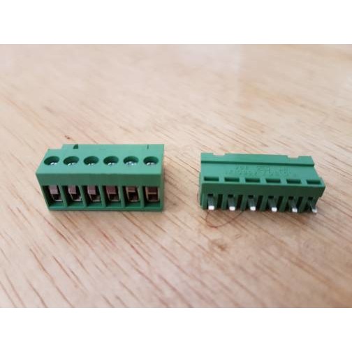 konektor green HT3.96mm 6p lurus terminal block connector HT 396 pair 6pin 6 pin Blok 3.96mm 3.96 mm