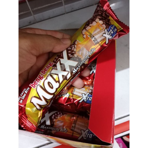 

BENG BENG MAXX WAFER CARAMEL CRISPY CHOCOLATE/MAKANAN RINGAN/CEMILAN COKLAT