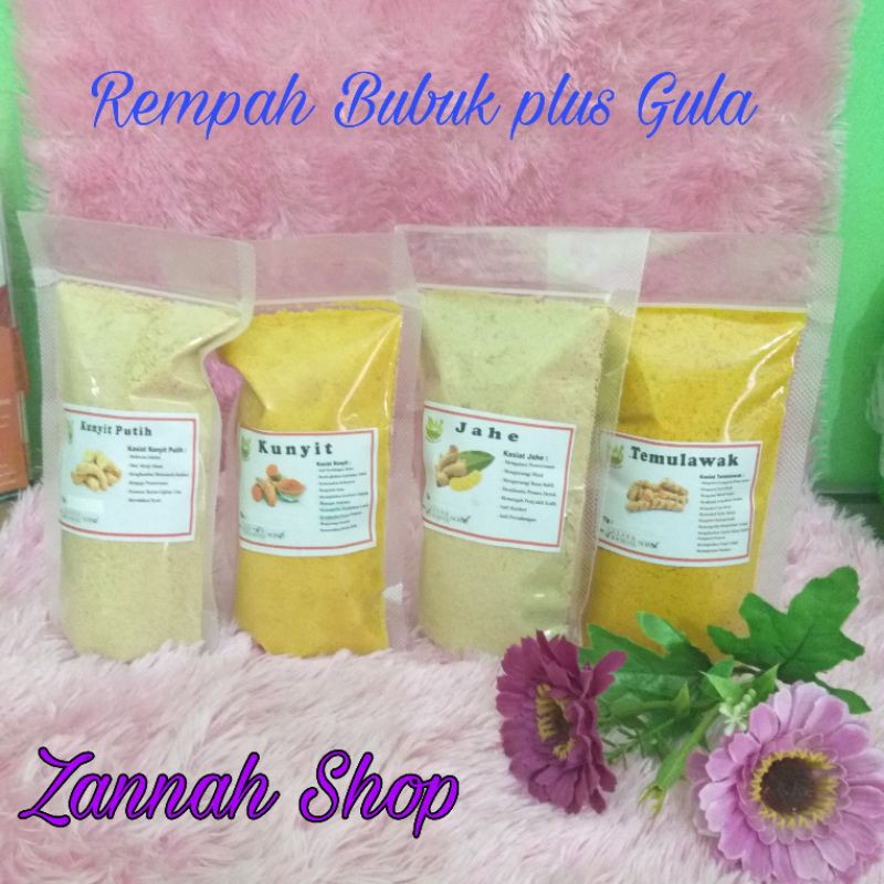 

Rempah Bubuk plus gula kemasan 200gr Wedang Jahe Alami Praktis Tinggal Seduh / Kunyit / Temulawak