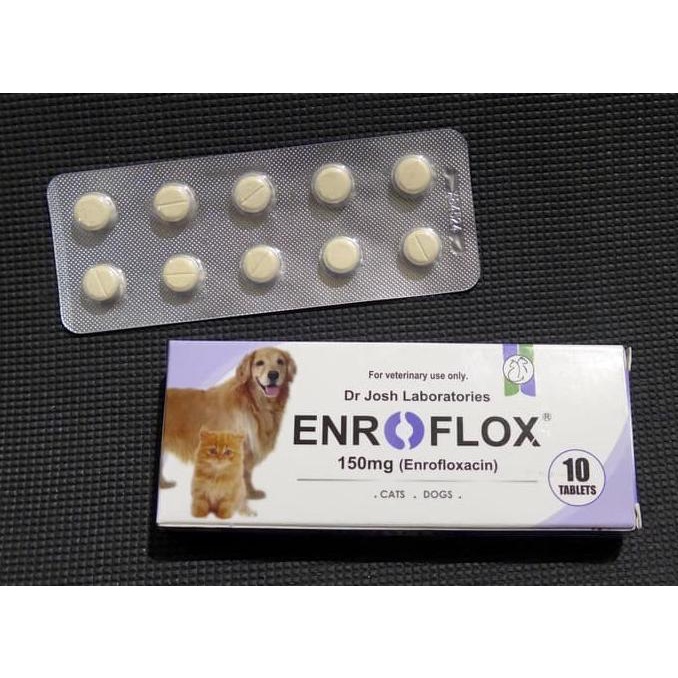 TERMURAH Obat Flu pilek Flu Anjing Kucing Enroflox enrofloxacin 150mg Asli