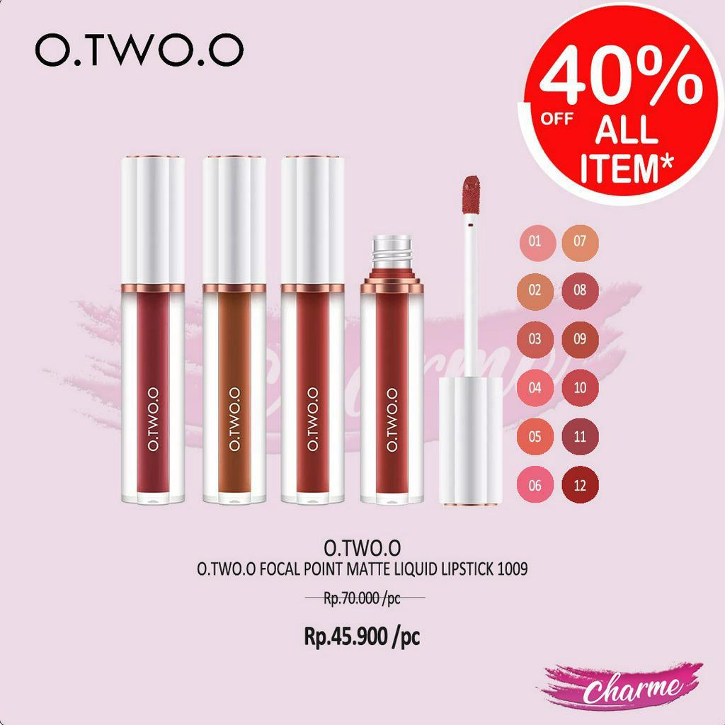 (READY &amp; ORI) O.TWO.O Otwoo Focal Point Matte Liquid Lipstick 1009