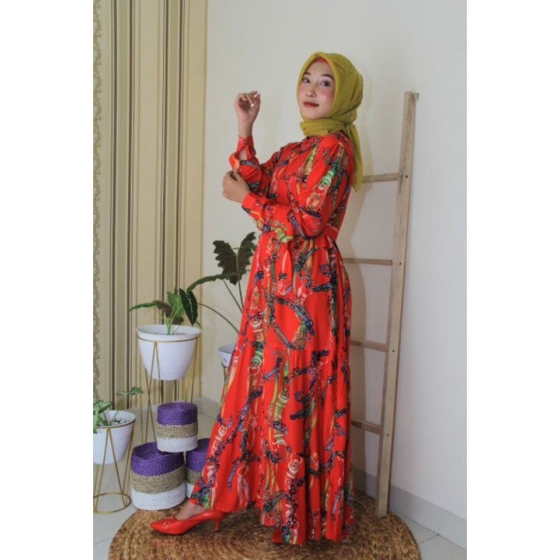 Baju Murah Motif Hermessss MARISSA DRESS/LONG OUTER/Motif gelang hermessss cantik