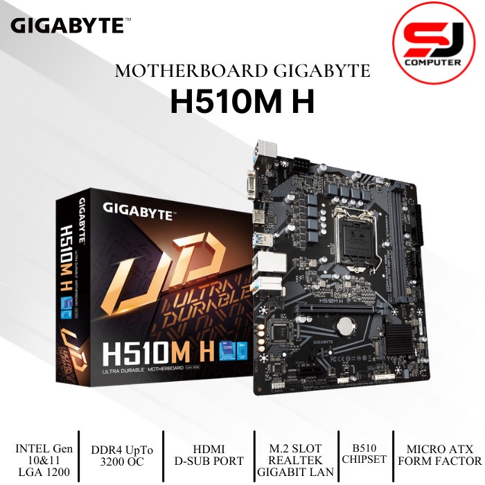 MOTHERBOARD GIGABYTE H510M H