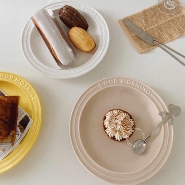 [MINIHOME] LIESE Plate Piring Korea Aesthetic Homecafe Minimalis Pastel Good Morning List Alas Makan