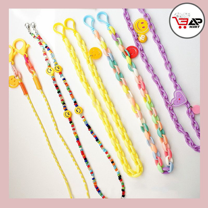 Grosir (SSC) AP Kalung Strap Masker Tali Hijab / Mask Chain Lanyard / Rantai Korea IMPORT HIGH