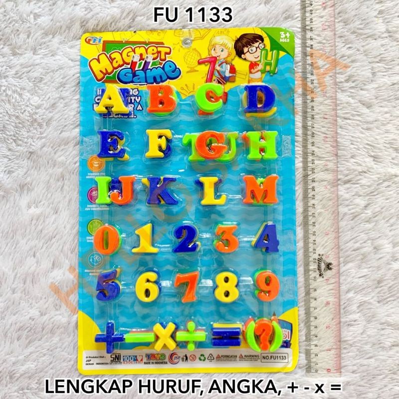 MWN Mainan Magnet Game Huruf dan Angka FU1133