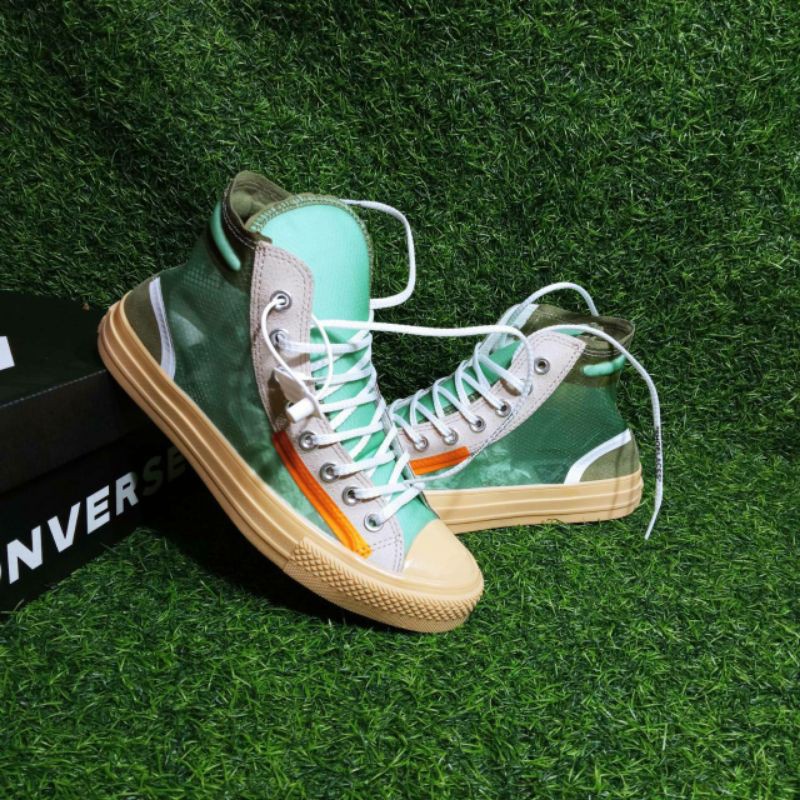 Perfect Kick/Like Ori, CONVERSE CHUCK TAYLOR ALL STAR 70s Hi x OFF WHITE THE TEN GREEN GUM