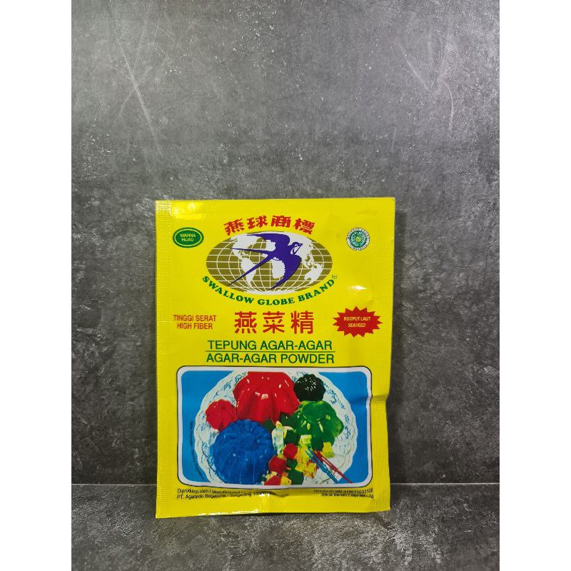 

Agar Agar Wallet Swallow Globe Brand Hijau per 1 Sachet