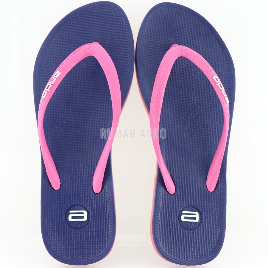 Ando Kelly Navi/Fusia - Sandal Jepit Wanita terbaru Ando Surabaya