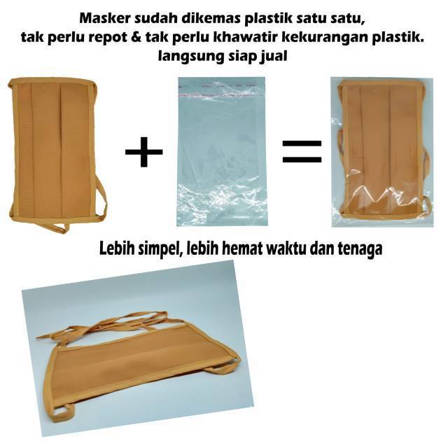 MASKER DUA LAPIS KAIN POLOS LEMBUT || KIIYOOMII || part 1