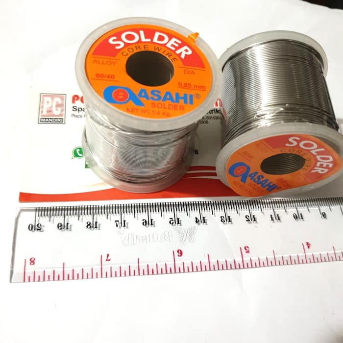 New Timah solder 1 rol 250 gram Merk ASAHI