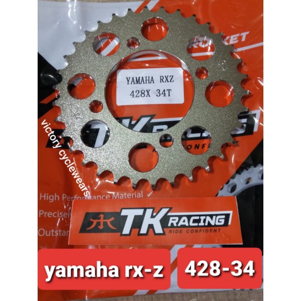 GEAR BELAKANG RXZ TK SIZE 428 F1ZR/JUPITER Z LAMA/VEGA R LAMA/RX KING/JUPITER MX LAMA/JUPITER MX NEW-428-34