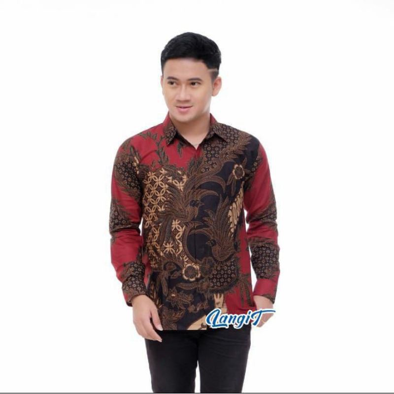 KEMEJA BATIK PRIA LENGAN PANJANG BIG SIZE JUMBO M.L.XL.XXL.3XL.4XL.5XL.6XL.7XL.8XL.10XL