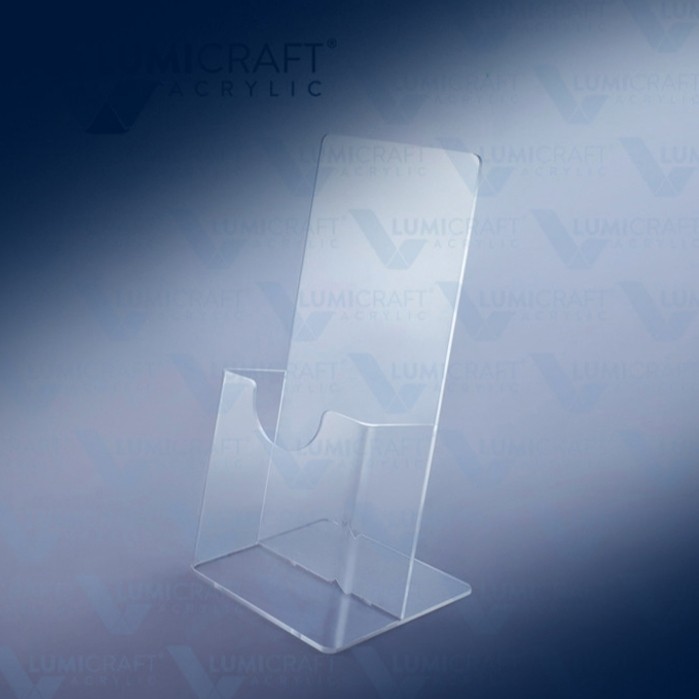 

tempat Brosur slant back acrylik 1/3A4 Elegan