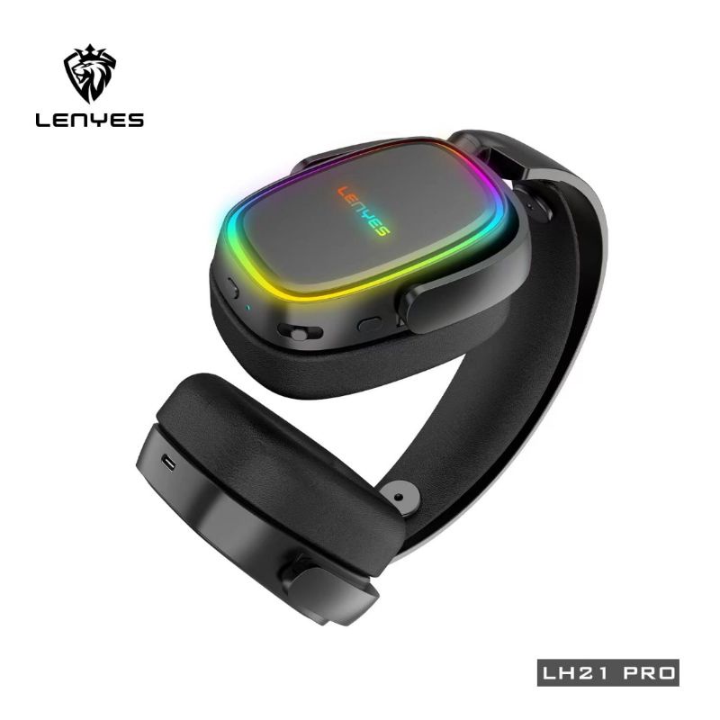 LENYES LH21 PRO ENC RGB Light 40ms Headphone Gaming Bluetooth Original