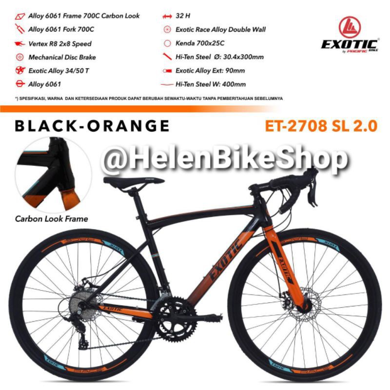 (Khusus Go-Send atau Grab/JNE JTR)RoadBike Exotic ET 2708 SL.20
