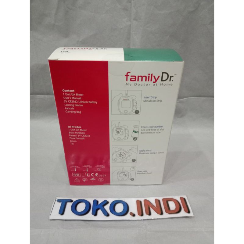 FamilyDr Uric Acid / Alat Tes Asam Urat FamilyDr