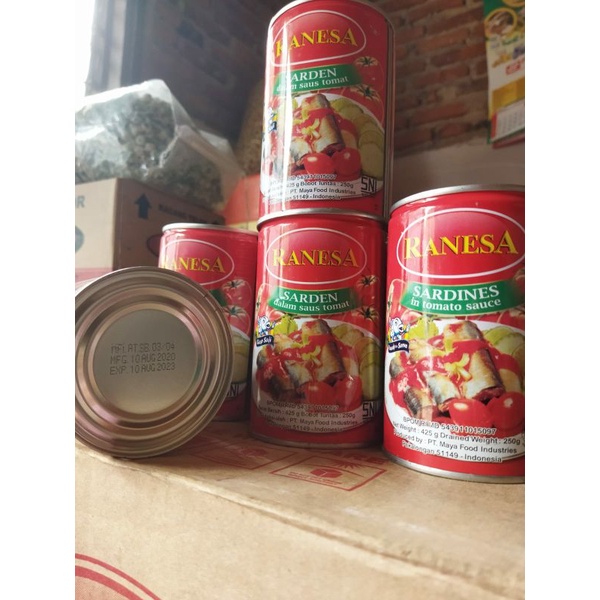 sarden murah besar 425 gr aneka merk sarden ranesa Asahi benua brilian