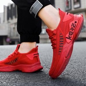 ➳ WAADOO Sport Shoes Pria MH04 Sepatu Running Olahraga Merah ➨