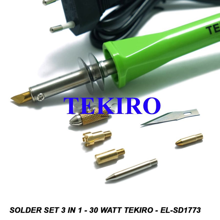 Solder Set 3 In 1 - 30 Watt Tekiro - EL-SD1773 - solder multifungsi