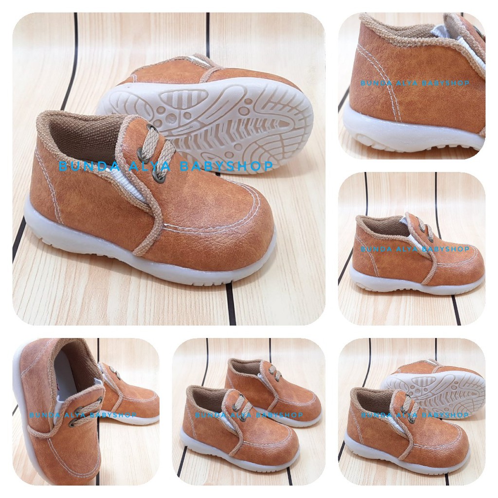 Sepatu Anak Laki Usia 3 4 Tahun COKLAT - Sepatu Anak Cowok Casual Real Pic Size 29 - 30 SALE